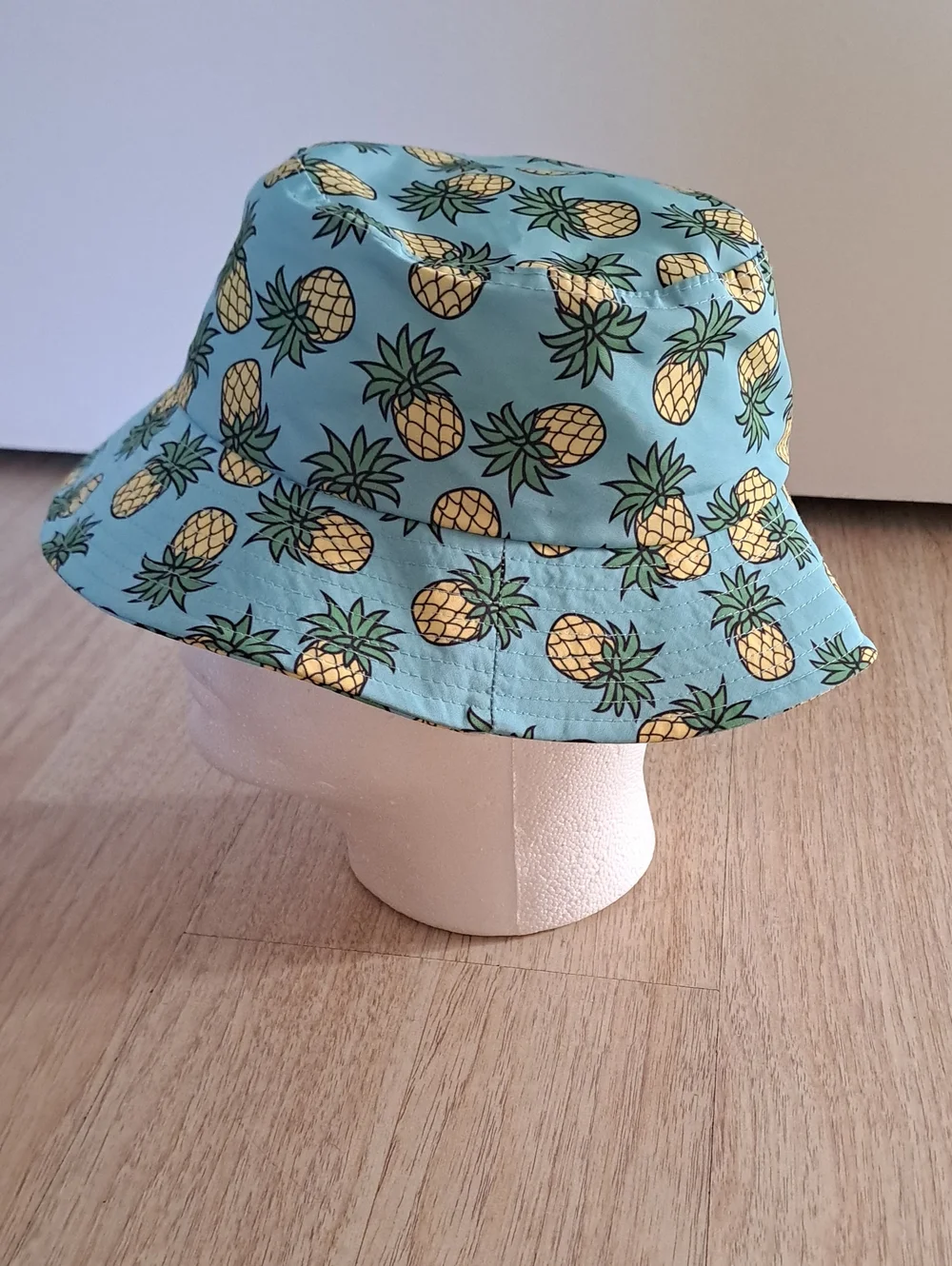 Broner Pineapple Print Bucket Hat in Aqua
